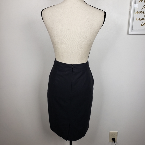 NetWork Black Wool Blend Pencil Skirt 38 - Picture 4 of 15